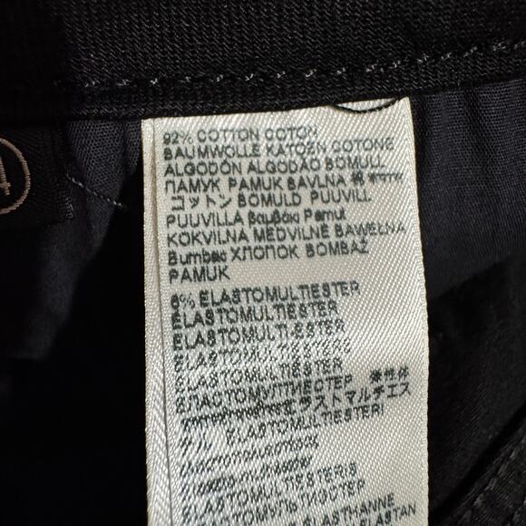 Jen7 Womens Pants Black Cropped Wide Leg High Rise Pockets Zip Button Close New - Picture 9 of 16